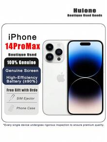 Apple 二手蘋果 iPhone 14 Pro Max 優質二手蘋果 iPhone智慧型手機雙卡 5G，95% 新，原廠螢幕和高效電池（≥90%） - 多色 - 查看 5