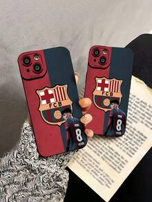 Balón de fútbol rojo azul del FC Barcelona Pedri.funda de teléfono Fundas compatibles con ,Apple,VIVO,OPPO,,, y Honor.Fabricadas en silicona TPU,ofrecen protección contra golpes y caídas. - Negro - Ver 5