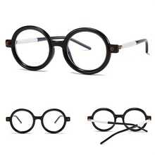 Artistic Retro Round Frame Large Face Reading Glasses For Women - High-End Fashion  Light Lenses, Durable PC Frame, Suitable For Elderly And Adults, - Black - View 7