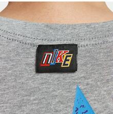 Nike 男士透氣超寬鬆印花短袖 - 灰色 - 查看 5