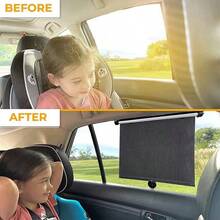1-Piece Installation, Extendable Car Sunshade Curtain, Multiple Sizes Available, UV Protection And Glare Reduction, Easy Sliding, Portable Storage, Suitable For Cars, SUVs, And Trucks. Durable Sun Protection Material. Car Window Sunshade. Practical And Efficient Style. Extendable + UV Protection + Universal Compatibility + Portable Storage Design. Sun Protection And Heat Insulation For Car Travel. For Daily Use In Vehicle Scenarios. - Multicolor - View 4