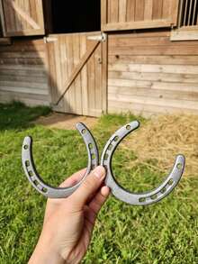 1个/2个/5个手工铸铁马蹄铁装饰品，含安装配件，马年吉祥物，适合新娘和婚礼宾客，乡村风格墙面装饰，适用于客厅和花园 - 彩色 - 查看 21