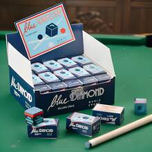 1pc Professional Blue Billiard Chalk, Enhanced Grip, Long-Lasting, Anti-Slip Cue Stick, Integrated Front Wiper, Perfect Gift For Billiard Enthusiasts - Multicolor - View 1