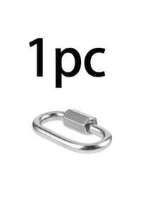 Bộ 1/5/10/20 kẹp ren nối nhanh, móc khóa nhỏ, vòng nối xoắn ốc, thích hợp cho ba lô, xích đu, lều, bình nước và chìa khóa. - Bạc - Xem 9