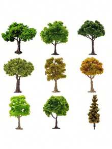 10-15cm Mini Pine Trees, Suitable For Model Railways, Realistic Plastic Green Trees, Perfect For Scale Model Layout, Architecture Making, Garden Landscape Materials, Diorama Kits. - As Photo - View 2