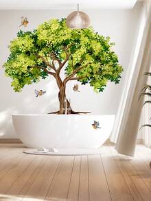 1 Bộ Hình Dán Tường Hình Cây, Decal Trang Trí Phòng Ngủ, Phòng Khách, Nhà Bếp, Phòng Tắm - Nhiều màu - Xem 9