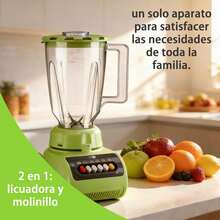 Licuadora profesional, licuadora de encimera, licuadora para cocina máxima de alta potencia para el hogar y comercial con temporizador, batidora para triturar hielo, postre congelado, sopa, pescado - Negro - Ver 2