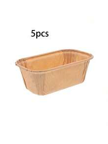 5/20/50 Pack Non-Stick Mini Cake Paper Cups, Oil-Resistant Rectangular Baking Cups, Easy Demoulding Muffin Liners For Bread, Desserts, Home, Restaurant & Wedding - View 11