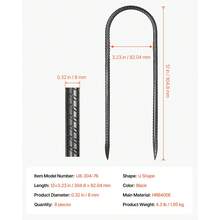 Threaded Insert - U-폼, 30,5 x 7,6 cm, 8 Stück, 10 mm - 보기 7