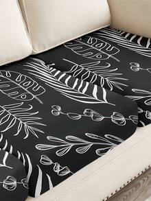 1 Pc Leaves Seater Cushion Cover Stretch Material Sofa Seater Cushion Cover Sofa Cover - Multicolor - View 10