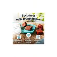 2 Tbsp. Silicone Freezer Molds - Storing Garlic, Herbs, Ginger, Pesto, Tomato Paste, Lemon Purees And More - Silicone Food Freezer Tray - Aqua - 2 - Pack - 2 件裝 + 水族 - 查看 3