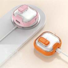 Fashion Business Bracket Compatible With Apple Bluetooth Earphones 4 Active Noise Cancellation Protective Case With Lock Clasp, Pro 3/2 2nd Generation Protective Shell Anti-Open Cover Earphone Case Full Protection Anti-Drop Earphone Cover - Orange - View 5