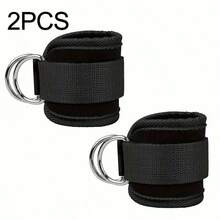 1 Set de Bandas de Resistencia con Correa para Tobillo, Mancuerna de Anillo en D, Tensión Ajustable, Adecuado para Entrenamiento en Casa, Gimnasio y Músculos de las Piernas - Multicolor - Ver 8
