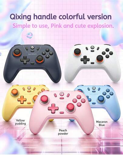 GAMESIR Der T4 Nova Lite Gamecontroller mit Hall-Effekt-Joysticks für präzise Steuerung, ergonomischem Design für komfortablen Halt, Triggern auf PS5-Niveau, Driftfreiheit, hoher Laufruhe und langer Lebensdauer. Erhältlich in verschiedenen Farben.