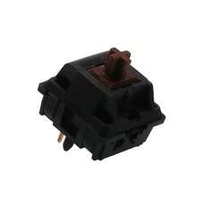 BGKYPRO Interruptor táctil Greetech OG Brown - 45g pre-lubricado con vástago de POM de 5 pines intercambiable en caliente, adecuado para teclados mecánicos MX, operación lineal suave - Ver 1