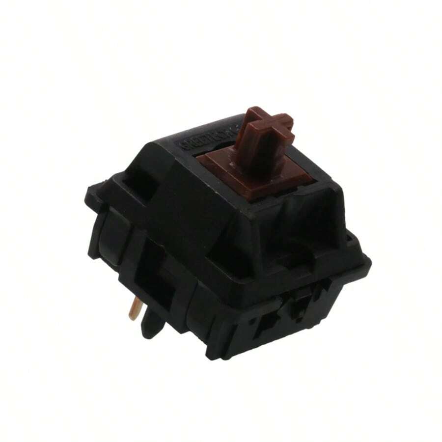 BGKYPRO Interruptor táctil Greetech OG Brown - 45g pre-lubricado con vástago de POM de 5 pines intercambiable en caliente, adecuado para teclados mecánicos MX, operación lineal suave - Ver 1