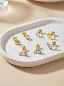 Khuyên tai sụn JIESIBAO mạ vàng dành cho nữ, khuyên tai vòng bằng thép không gỉ, khuyên tai dạng phẳng cho tai nhạy cảm, khuyên tai septum, khuyên tai industrial bar, khuyên tai rook, khuyên tai sụn, khuyên tai rook tragus, khuyên tai conch, khuyên tai helix, trang sức xỏ khuyên hàng ngày, quà tặng - Vàng - Xem 6