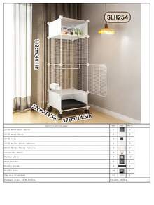 Movable Bird Cage With Drip Tray, Assembled Iron Wire Mesh Cage, Easy To Clean Pet Bird Villa - Assembly Type - View 14
