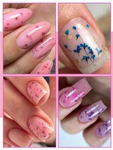 5毫升花朵UV凝胶指甲油，蓝紫色花朵UV指甲油，可卸UV指甲油，DIY彩绘美甲油，美甲装饰 - 彩色 - 查看 7