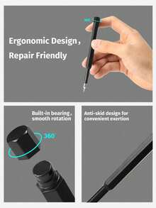 25-In-1 Mini Screwdriver Set With Flathead, And Pozidriv Bits - Ideal For Electronics, Mobile Phones, Computers, Glasses, Watches, And Jewelry Repair - Durable Plastic, No Battery Needed, Precision Tool Kit|Compact Screwdriver Set|Durable Plastic Handle, Screwdriver Set - 25-piece Set Of Ordinary Plastic - Black - View 2