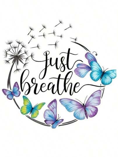 1张/2张/3张蝴蝶蒲公英热转印贴纸，适用于DIY T恤、牛仔裤、枕头、背包、帽子和沙发套，防水、防褪色、耐用、可水洗塑料贴纸，趣味图案，可用于布料装饰、服装点缀和手工爱好者创作。