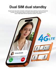 SERVO S4 Pro Mini Android Smartphone 4.0inch Screen 2000mAh Battery 2GB+16GB Android 12.0 WIFI GPS 4G Network Small Mobile Phones - Orange - View 3