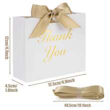 Gift Box With Ribbon 4.9'x4.7'x1.8' Paper Mini Gift Boxes Presents Bags For Birthday Christmas Mother's Day Wedding Baby Shower Birthday Packaging Candy Cookie Chocolate Craft Candle Small Gifts - View 11