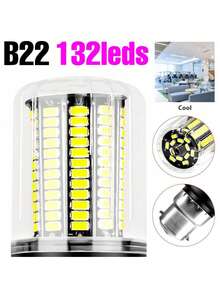 CanLing 20W LED玉米燈泡 E27/E26 嵌入式天花板燈 E14 AC85-265V 5W/7W/9W/12W/15W 適用於居家客廳廚房浴室臥室書房辦公室走廊儲藏室倉庫車庫地下室室內吊燈照明 110V/220V 無閃爍護眼 B22 - (AC85-265V)-LED Corn Light Bulb - 查看 45