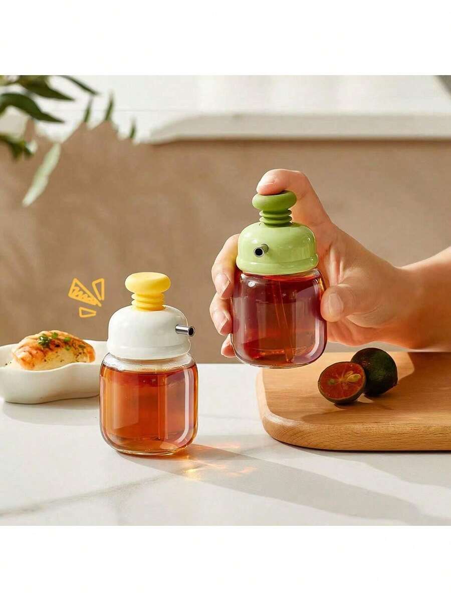 1个可爱挤压瓶，多功能酱料/调味料分配器，厨房用品 - 彩色 - 查看 1