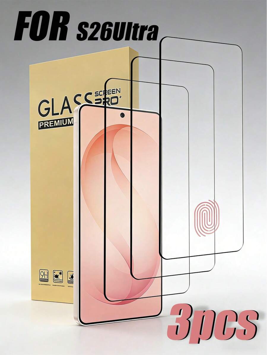 Bộ 3 miếng dán màn hình cong 3D siêu trong suốt chống trầy xước, tương thích với Samsung Galaxy S8/S9/S8+/S9+/S10/S10+/S20/S20+/S20 Ultra/S21/S21+/S21 Ultra/S22/S22+/S22 Ultra/S23/S23+/S23 Ultra/S24/S24+/S24 Ultra/S25/S25+/S25 Ultra/Note8/Note9/Note10/Note10+/Note20 Ultra/S26 Ultra/S26/S26+. Phụ kiện bảo vệ màn hình thiết yếu, thích hợp sử dụng hàng ngày, văn phòng, nhà. Chống nước, chống sốc, chống rơi, chống trầy xước.
