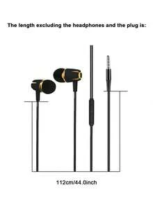 有线耳机，3.5mm接口，入耳式低音立体声耳机，带麦克风和音量控制，适合游戏 - 查看 9