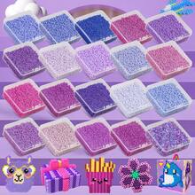 3100 piezas Cuentas de fusión de mini píxeles de 2.6 mm, cuentas de hierro para rompecabezas, alta calidad para manualidades DIY y regalos - Cuentas Perler de 2,6 mm - Ver 10