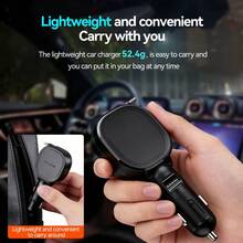 W&O 30W 快速车载充电器，带可伸缩 Type-C 线缆和 USB 接口 - A - 查看 5