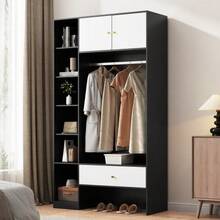 Bedroom Armoires - White+Black - View 4