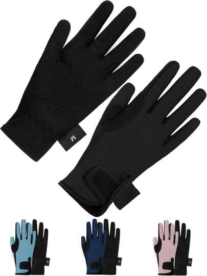 Thapower Kids Horse Riding Gloves Children Equestrian Kids Gloves Child Horseback Bike Gardening Boys &amp; Girls Mittens Pony Youth Outdoor Mitts