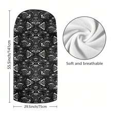 Gothic Skulls & Moths Car Seat Covers, Witchy Car Decor, Stylish Car Accessories Interior, Easy Installation, Car Enthusiasts, Highquality Material, Perfect Gift For Family Or Friends - 樣式 1 - 查看 2