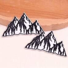 2Cps Mountain Embroidery Pattern Hot Melt Applique, Suitable For Heat Transfer Printing On Garments - Multicolor - View 6