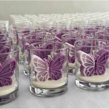 شمعة معطرة مصنوعة يدويًا بتصميم فراشة أومبري، هدية عطرية للزفاف وعيد الميلاد وديكور الأجواء - مقاس واحد - مشاهدة 5