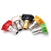 Pistolet à mousse de lavage de voiture haute pression avec connecteur rapide 1/4", 5 buses et support de buse clip-on, multifonctionnel pour le lavage de voiture et le nettoyage de jardin - Multicolore - Voir 12