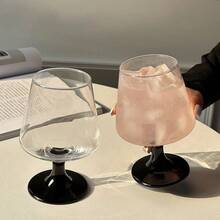 4pcs Black Stem Glassware, High-End Juice/Soda/Cocktail Glasses For Home Use - Black - View 7