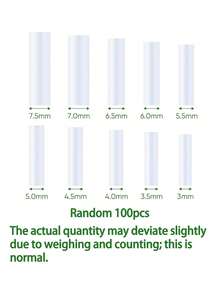 100个植物嫁接套管，果树硅胶嫁接管，3-7.5毫米柔性嫁接夹，果树，植物，断枝修复工具，花卉 - 嫁接套管 - 查看 13