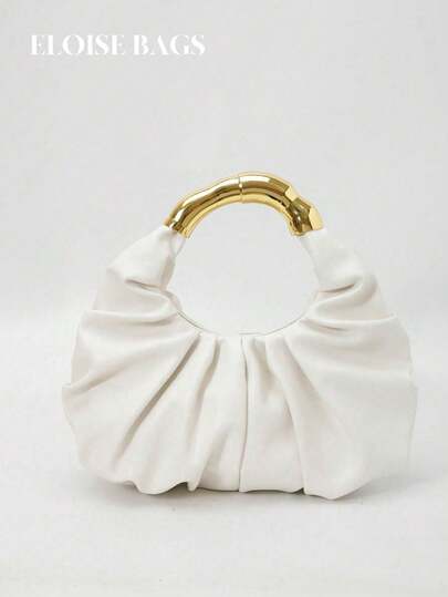 Fashionable Minimalist Pleated Cloud Handbag, Versatile Shoulder/Underarm Bag