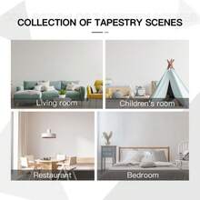 2D 1pc Artistic Soft Cute Rabbit Tapestry, Washable And Easy To Clean, High-Definition Print, Suitable Gaming Room/Study/Livestream Background, Cosplay Booth Decoration/Photo Prop, To Brighten Up Empty Walls, Decorative Tapestry, Birthday/Anime-Themed - 1PC - View 6