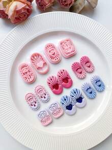 Plastic Polymer Clay Cutters & Retro Mysterious Style - DIY Crafting With Precise Cutting Edges For Handmade Clay, Jewelry Beads, Resin Charms - Molding Die For Polymer Clay Art Supplies (Compatible With DIY Kits) - TH248 - Xem 4