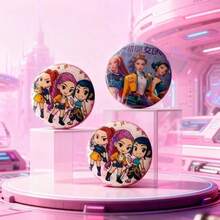 1 Set High-Quality New KPOP Student Stationery Set, Provided By Witch Hunter Group - KPOP Notebook, KPOP Badge, KPOP Ballpoint Pen, KPOP Memo Pad, Stationery Gift Set [Random Style Shipped] - A - View 2