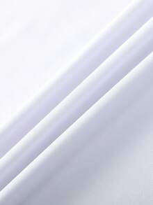 Men's Casual Solid Color V-Neck Short Sleeve T-Shirt, Versatile For Summer - White - View 4