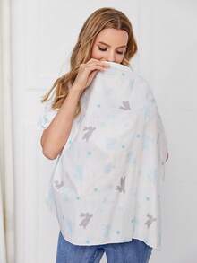 1件装 [Oeko-Tex] 四季通用哺乳巾，哺乳披肩，婴儿推车遮阳篷 - 彩色 - 查看 14