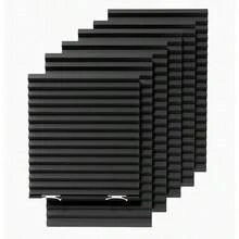 6 Packs Blackout Blinds, Temporary Blinds For Windows, Easy To Cut And Install, Window Shade 36" W X 72" L, Black Out Window Cover With 12 Clips, Black - Black - View 1