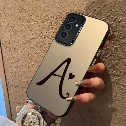 奢华商务亚克力UV喷绘大爱心纯色防震手机壳，兼容 17、16、15、14、13、S26、S25、S24、荣耀400Lite、200Pro、荣耀A5、X9、X8、X6、9X以及Smart 6/7/8/9/10、14T、15T Pro