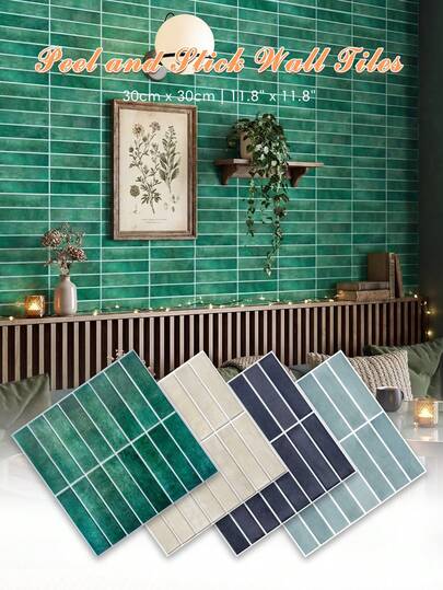 1/10/20PCS Semi-Matte Straight-Line Self-Adhesive Wall Stickers, PVC 3D Wall Panels, Peel And Stick, Waterproof, Easy To Install, For Bathrooms, Bedrooms, RVs, Living Rooms, Interior Decoration, Home Decor.